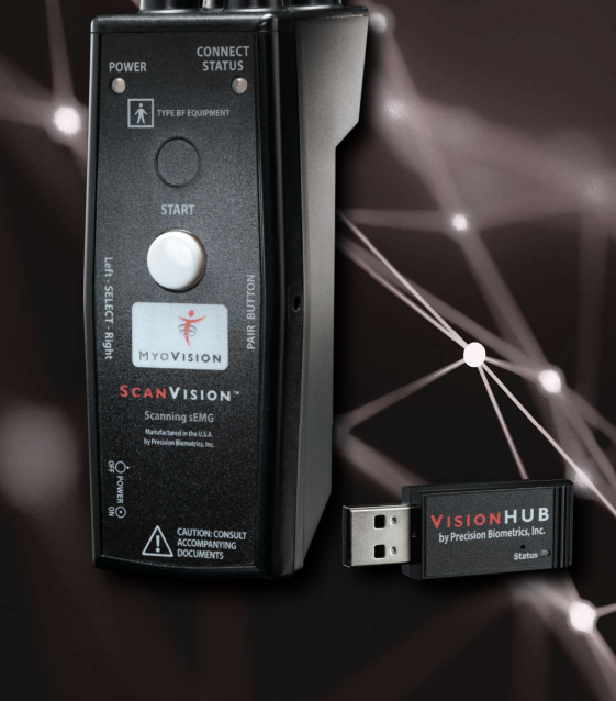 MyoVision ScanVision wireless scanner and VisionHUB device